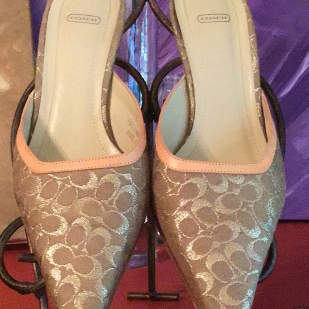 Coach Signature Mules